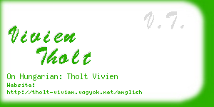 vivien tholt business card